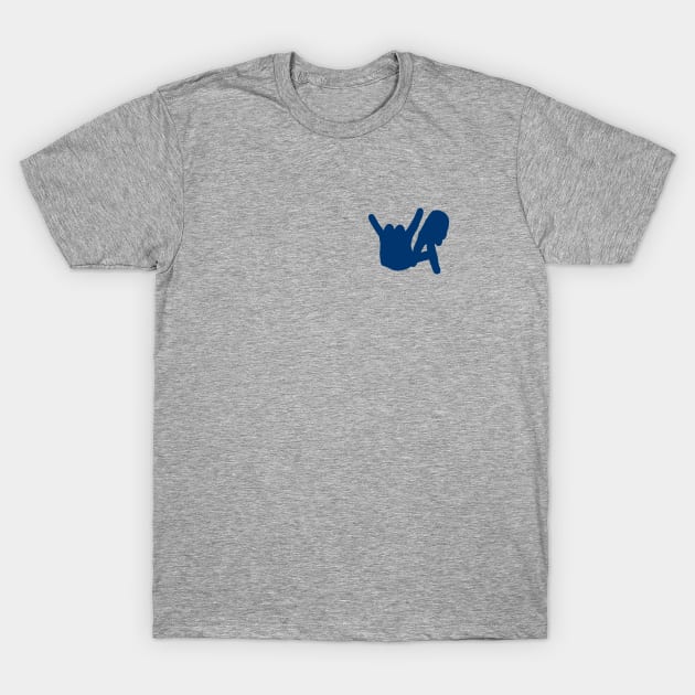 Small LA Rocks Silhouette, Blue T-Shirt by Niemand